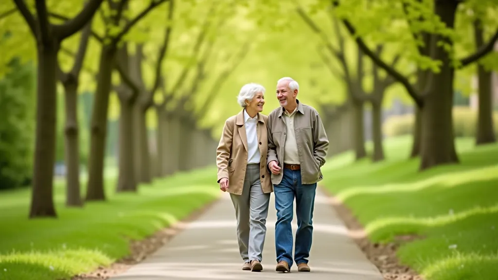 Seniori pastaigas laikā Rundāles pils dārzu avenijās