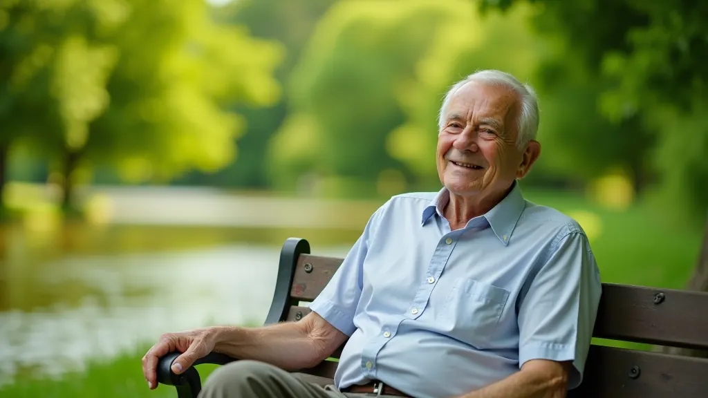 Seniori sēž uz soliem Bastejkalns parkā, baudot vasaras dienu un ūdenskrātuļu skatus